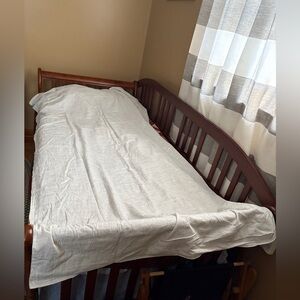 Cotton/Linen Duvet Cover with Shams Full/Queen